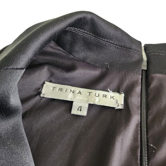 Trina Turk Womens Sleeveless Glitter Jumpsuit Size 4 Black Metallic Straight Leg - Picture 8 of 13